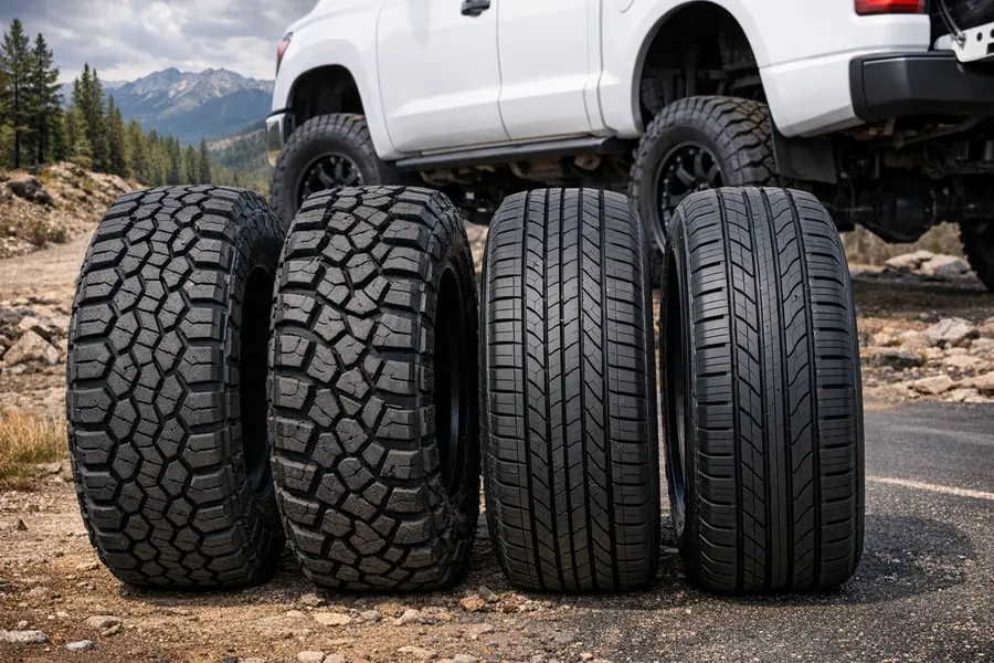 Neumáticos para camioneta, SUV o 4x4: diferencias entre HT, AT, RT y MT